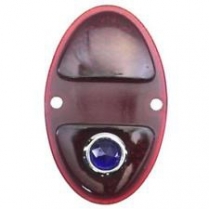 1933-36 Chevy Pass Car Red Tail Lamp Lens with Blue Dot