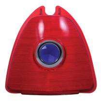 1953 Chevy Car Red Plastic Stop/Tail Light Lens w/Blue Dot