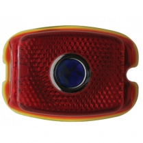 1937-38 Chevy Pass Car Tail Light Lens with Blue Dot