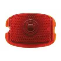 1937-38 Chevy Car Tail Light Lens - Red Glass