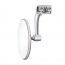 4" Round Curved Arm Peep Mirror with Convex Glass - Chrome