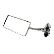 1941-48 Chevy Car 6" Chrome/Stainless Rect Door Edge Mirror