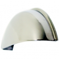 Half Moon Headlight Shields, Eyebrows for 5-3/4" - Stainless