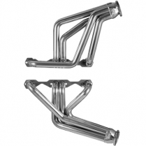 1955-57 Chevy Full Length D Port Headers -  Silver Coated