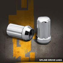 7/16" 6 Spline Drive Lug Nut - Chrome