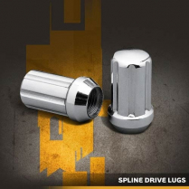 12mm 6 Spline Drive Lug Nut - Chrome