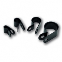3/16" Diameter Black Nylon Clamps - Set of 10
