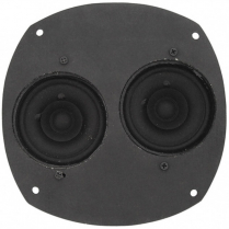 Dual 3-1/2" Dash Speaker Assembly 5" x 7" Size - 60 Watt