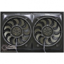 Dual 12" Cooling Fans & Shroud - 18"H x 28'W
