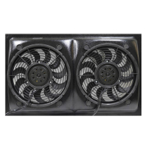 Dual 12" Cooling Fans & Shroud 18"H x 30'W - 2-5/8"