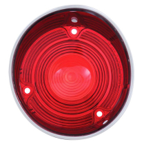 1971 Chevelle Red Plastic LH Tail Light Lens w/o Trim