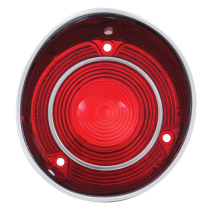 1971 Malibu & SS Red RH Plastic Tail Light Lens with SS Trim