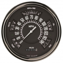 1949-50 Chevy Classic Line Gauges with Black Face