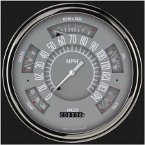 1949-50 Chevy Classic Line Gauges with Gray Face