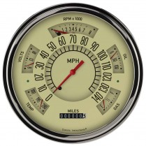 1949-50 Chevy Classic Line Gauges with Tan Face