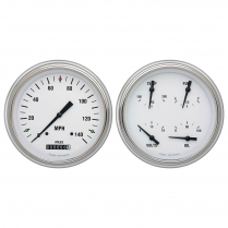 1951-52 Chevy White Hot 4-5/8" Speedo & Quad Kit