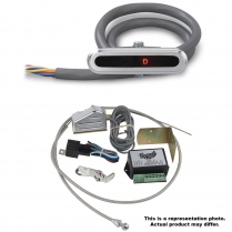Horizontal LED 700/4L60 Dash Indicator with Sensor - Satin