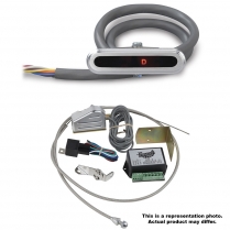 Ford 4 Speed Horiz LED Dash Indicator with Sensor - Satin