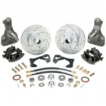 1962-67 Nova Front Complete Brake Kit with Dropped Spindles