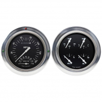 1954-55 Chevy P/U Hot Rod Black 4-5/8" Ult Speedo/Quad