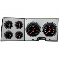 1973-87 Chevy & GMC Pickup Velocity Black Gauge Kit