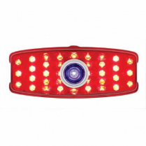 1941-48 Chevy Pass Car LED Tail Light Lens with Blue Dot