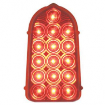 1949-50 Chevy Pass Car Red Tail Light Lens