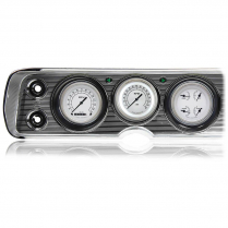 1964-65 Chevelle Classic White 3 Gauge Kit