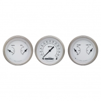 Classic White 3-3/8" Speedo/2 Duals - SLC