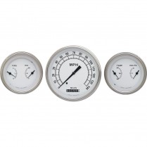 Class White 4-5/8" Speedo & 2 - 3-3/8 Duals - SLC