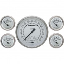 Classic White 4-5/8" Speed Tach & 4 - 2-1/8" - SLC