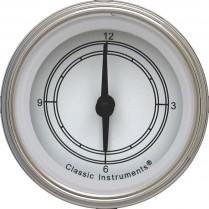 Classic White 2-1/8" Clock with Reset - SLC