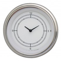 Classic White 3-3/8" Clock with Reset - SLC