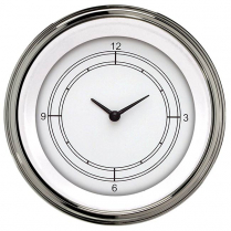 Classic White 3-3/8" Clock with Reset - SLF
