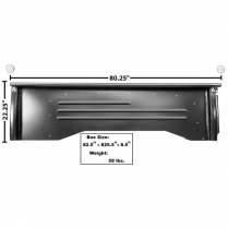 1955-59 Chevy Pickup Left Hand Bed Side Panel