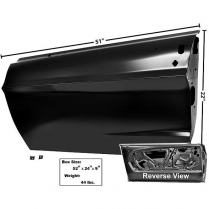 1967-68 Ford Mustang Left Hand Steel Door