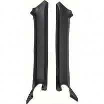 1969 Camaro Coupe Pillar Post Moldings - Black