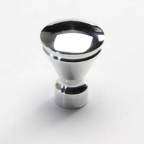 Deco Style Dash Knob with 3/16" Hole - Polished