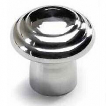 Lucille Style Dash Knob with 7/16-28 Female Thread - Chrome