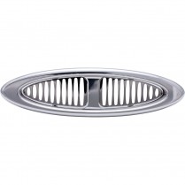 Dual Polished Oval A/C Vent with Radius Bezel