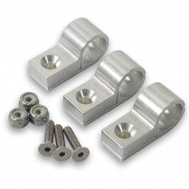 Polished Aluminum 5/16" Line Clamp - Package of 6