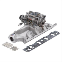 Ford SB 289-302 Satin Perf RPM Intake Manifold & Carb Kit