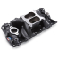 Chevy SB Black Coated Performer Air Gap  Intake Manifold