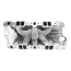 1955-86 SBC Chr Coated Perf EPS Intake Manifold Frt Oil Fill