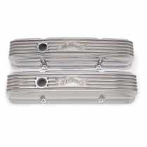 1959-86 SB Chevy Polished Alum Valve Covers with Fill Hol