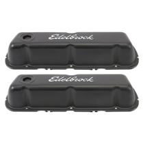 1963-01 Ford 260 289 302 351W Black Sig Series Valve Covers