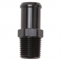 Black Anodized Straight Hose End 1/2" NPT to 3/4" Barbed