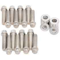 12 Point Cadmium Plated Intake Manifold Bolt Kit - Chevy BB