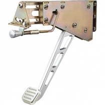 Rect Foot Operated E-Brake Windowed Arm - Alum Ball Milled