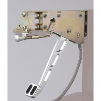 Rect Foot Operated E-Brake Windowed Arm - Alum & Rubber